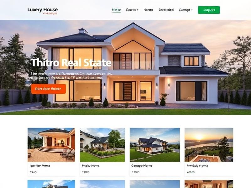 Real Estate website preview